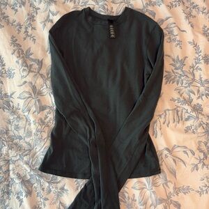 SKIMS forest green long sleeve “cotton jersey”